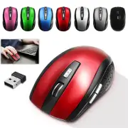 Wireless Mouse Mice Optical 2.4GHz USB Bluetooth Receiver For Laptop Computer
