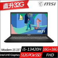 在飛比找Yahoo奇摩購物中心優惠-MSI微星 Modern 15 H B13M-012TW 1