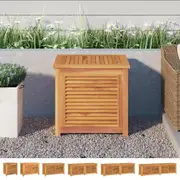 Garden Storage Box with Bag Tool Chest Outdoor Tool Box Solid Wood Teak vidaXL