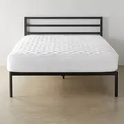 Amazon Basics Hypoallergenic Quilted Mattress Topper Pad Cover - 45.72 cm Deep, King, White