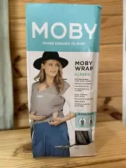 MOBY WRAP Classic - Baby Carrier Stone Gray 8-33 Lbs. NEW IN BOX