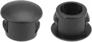 uxcell Hole Plugs Black Plastic 6mm Snap in Locking Hole Tube(5.5-6mm) Steel Furniture Fencing Post Pipe Insert End Caps for Fitness Equipment 50 Pcs