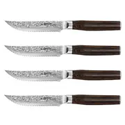 Baccarat Damashiro EMPEROR Japanese Steel 4 Piece Steak Knife Set