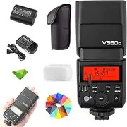 Godox V350C Flash for Canon 1/8000s HSS 2.4G GN36 500 Full Power Flashs 0.1s-1.7s Recycle Time TTL Speedlight for Canon 6D 80D 77D 70D 60D 50D 40D 30D 800D 750D/760D 700D 650D 600D 550D 500D(V350-C)