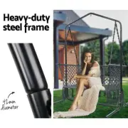 Hammock Chair with Stand Hanging Bench 2-Seater Patio Balcony Furniture Double