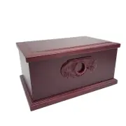 Wooden Urn Box for Human Adult, Professional Urns Ashes Cremation Funeral Box...