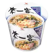 [來一客] 鮮蝦魚板 One More Cup Instant Noodles, Seafood Flavor, Mini Cups, 67g x 1 cup