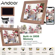 Andoer 10'' WiFi Digital Photo Frame IPS Touchscreen Auto Rotate Motion Sensor