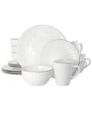 Elama 3-Tier Medici Pearl 16pc Dinnerware Set