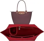 Sunshine Smile Shoulder Strap and Organiser for Longchamp Bag, Bag Organiser for Longchamp Pliage M, Length-Adjustable Replacement Strap Made of Leather
