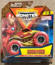 Spin Master 2025 Monster Jam Series 2 MARVEL Iron Man #20148214 1:64 Scale