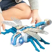 Remote Control Dragonfly, 2.4 GHz Dragonfly Model, Robot Dragonfly with LED Lights, RC Dragonfly with Spray, Musical Bot Dragonfly, LED Light Dragonfly Toy, RC Realistic Dragonfly,