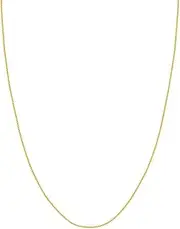 [JewelryWeb] 14ct White Gold 2.25mm Hollow Square Wheat Chain Necklace Lobster Lock Closure Jewelry Gifts for Women - Length Options: 46 51 61