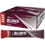 CLIF Bloks Energy Chews Black Cherry 50mg Caffeine 60g (Pack of 18)