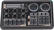 Depisuta Professional Audio Sound Mixer Board, Dual Core Digital Chip Portable Mixing Console with Noise Reduction, Multiple Inputs for Live Streaming, 5 Singing Modes, Colorful​