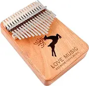 ERINGOGO 1 Set 17 Creative Keys Kalimba Piano Portable Finger Piano Musical Instrument for Beginners for Daily Performances and Family Gatherings Easy to Use with Resonance and Sound