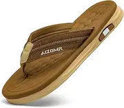 [Harxxitd] Men's Flip Flop Beach Thongs Sandals Durable Comfort Slippers Quick-Dry Flip-Flop Slides Indoor and Outdoor Comfort Ultra Soft Footbed