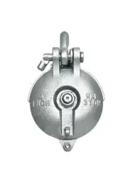 4" Snatch Block Yarding Block Wire Rope Pulley, WLL 3 Ton. Silver or Green Paint