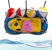 Pool Storage Bag Pools Float Toy Storage Mesh Bag Water Tech Pools Pouch,57×33.5 Inch Foldable Swimming Natatorium Hanging Mesh Organizer for Balls,Floats,Water Inflatable Toys Pool Accessories
