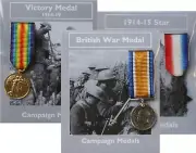 REPRODUCTION 3 Miniature World War I WW1 War Medals 18-20mm [3MEDWW1]