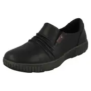 Ladies Clarks Ruffle Detailed Gusset Side Shoes 'Magnolia Faye'