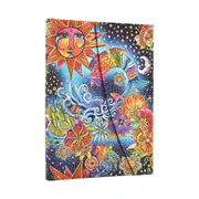 2025-2026 18-Month Diary Paperblanks Midi Week-At-A-Time Horiz. Hardcover Celestial Magic