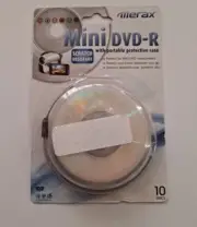 Merax Mini DVD-R 4x 1.4GB Blank Media (10 pcs) with Portable Protective Case
