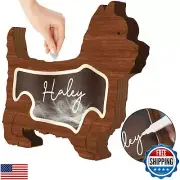 Yorkshire Terrier Dog Hair Keepsake Box Wooden Pet Fur Gifts for Dog Cat Uniq