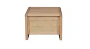 MD Metz Solid Timber Rattan 1 Drawer Lamp Table