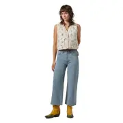 Brixton Margo Cropped 5 Pocket Pant Womens in Lt Denim - Size -
