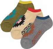 [OUTDOOR PRODUCTS] Socks Set, Sneaker Length, Native Socks, Men's, Assorted A, Assorted A, L