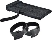 R-snail 100PCS Reusable Cable Ties, Black Adjustable 6-Inch Cord Organizer Ties, Multi-purpose Hook Loop Cable Management Wire Ties for Organizing Home, Office, Data Centers (100 PCS)