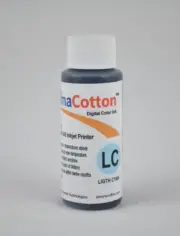 LIGHT CYAN COLOR INK REFILL BOTTLE FOR INKJET PRINTER PRINT COTTON T-SHIRT 60ml