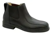 BLUNDSTONE SAFETY Men's Executive Steel Toe Dress Chelsea Boot Black - 782, Blac