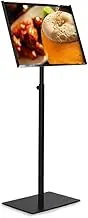 Adjustable Sign Holder Standing Floor Sign Stand,A3/A4 Poster Sign Stand Floor-Standing Sign Holder with Heavy Duty Pedestal,Aluminum Frame for Wedding Business Display