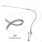 USB Clip-on Desk Lamp White Lighting Touching Control Dimmable LEDs Reading L