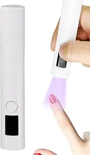 Fizepgo Nail Dryer for Gel Polish | Quick Drying LED UV Manicure Light Rechargeable,Nail Dryer Lamp with 250mAh Battery, Type-C Charging for Home, Travel, Business Trip