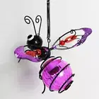 Solar Outdoor Insect Lamp Hanging Bug Lights for Outside Lawn Decor (Purple)