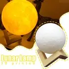 Moon Lamp Touch Control Adjustable Brightness RGB Ligfht Colors With With Stand