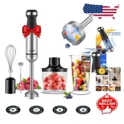 Ergonomic 20-Speed Immersion Blender - Effortless Blending & Easy Clean-Up
