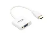 PROMATE HDMI (Male) to VGA (Female Display Adaptor Kit. Supports up to 1920x1080