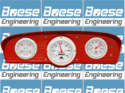 61-66 Ford Truck Billet Aluminum Dash Insert w/ Auto Meter Arctic White
