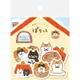 日本 Wa-Life 單張貼紙包/ 冬季貓