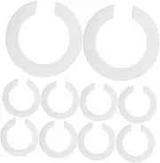 iplusmile Plastic Construction E27 to E14 Adapter Ring Aesthetic Lampshade Adapter Ring for Light Fixtures
