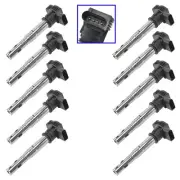 Delphi GN10322 Ignition Coil Set of 10 for 2012 Audi R8 5.2 V10 Brand New (for: Audi)