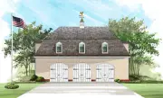 William Poole Designs Home Plans Hobby Shop Detatched Garage with Apartment