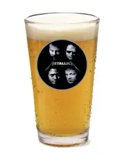 Metallica - Metallic - Rock & Roll - 16oz Pint Beer Glass Pub Barware Seltzer