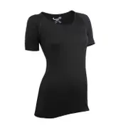 Womens Merino Mid Short Sleeve Scoop Neck Top