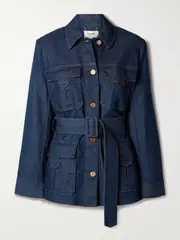 [Zimmermann] Zimmermann - Illuminate Belted Denim Jacket - Dark denim - 2 2 Blue