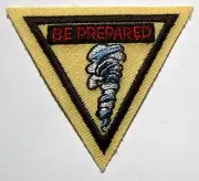 Girl Scout Brownie DISASTER PREPAREDNESS TRY IT Tornado Badge Council Own Patch